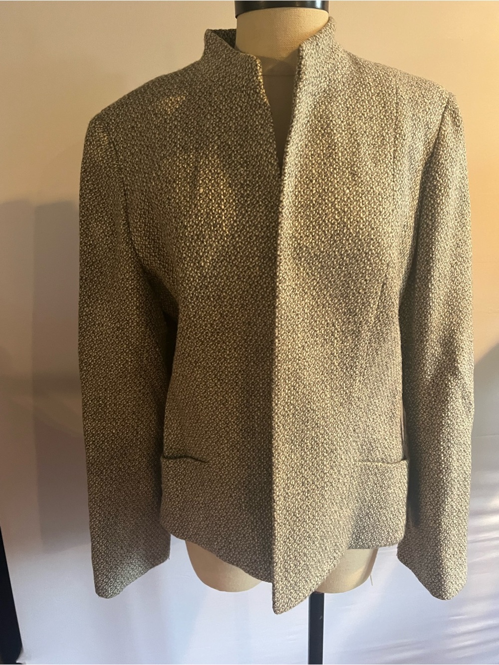 Jones New York Women’s Textured Gray Blazer Jacket Size 12 0252 - Picture 2 of 5